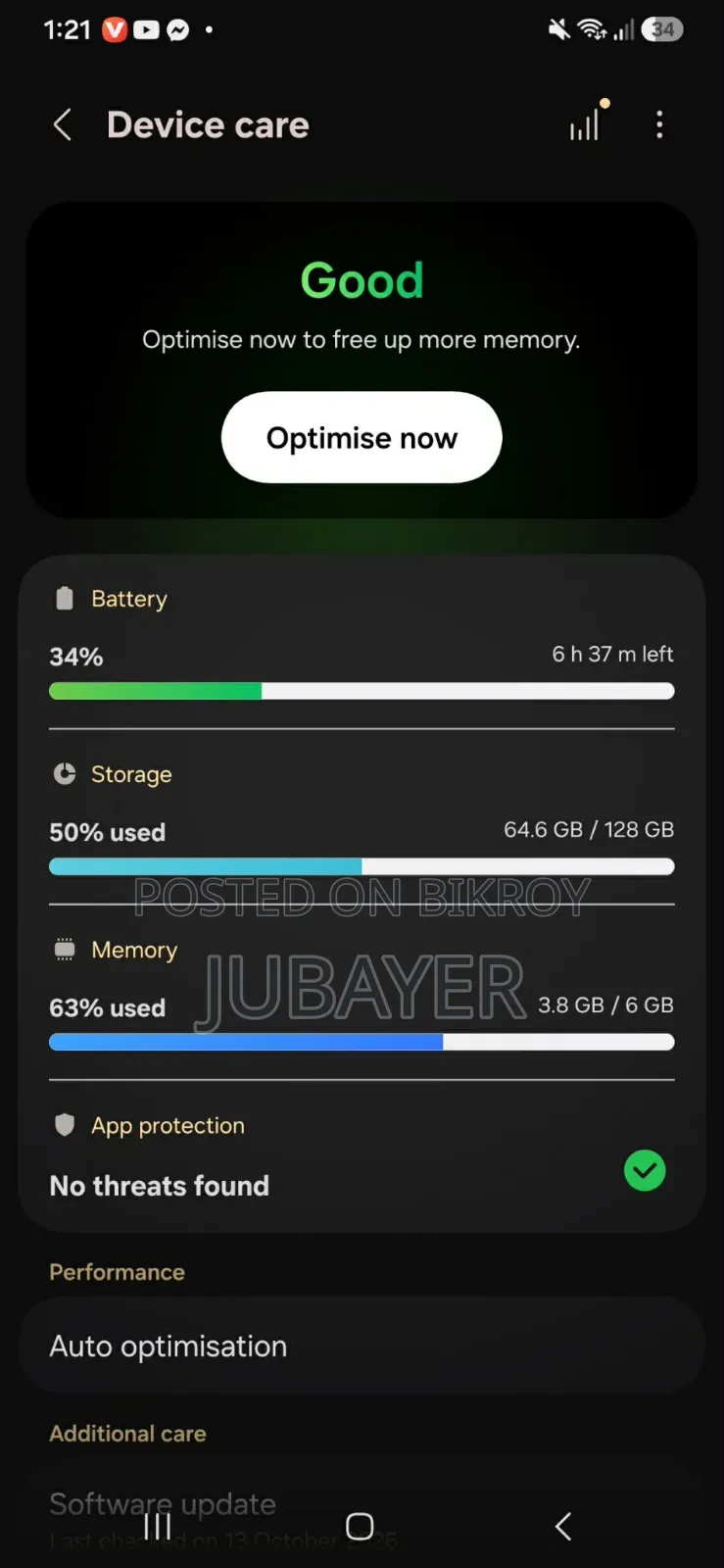 Samsung Galaxy A15 5G 128 GB Blue