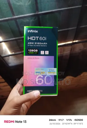 Infinix Hot 60i 128 GB Black