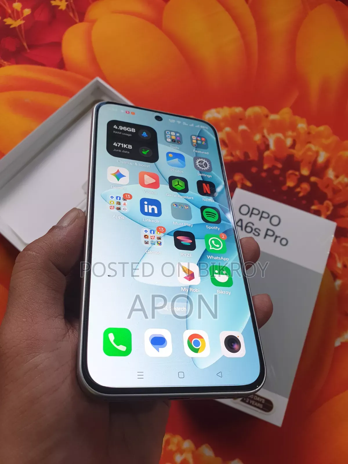 Oppo A6s Pro 256 GB Silver