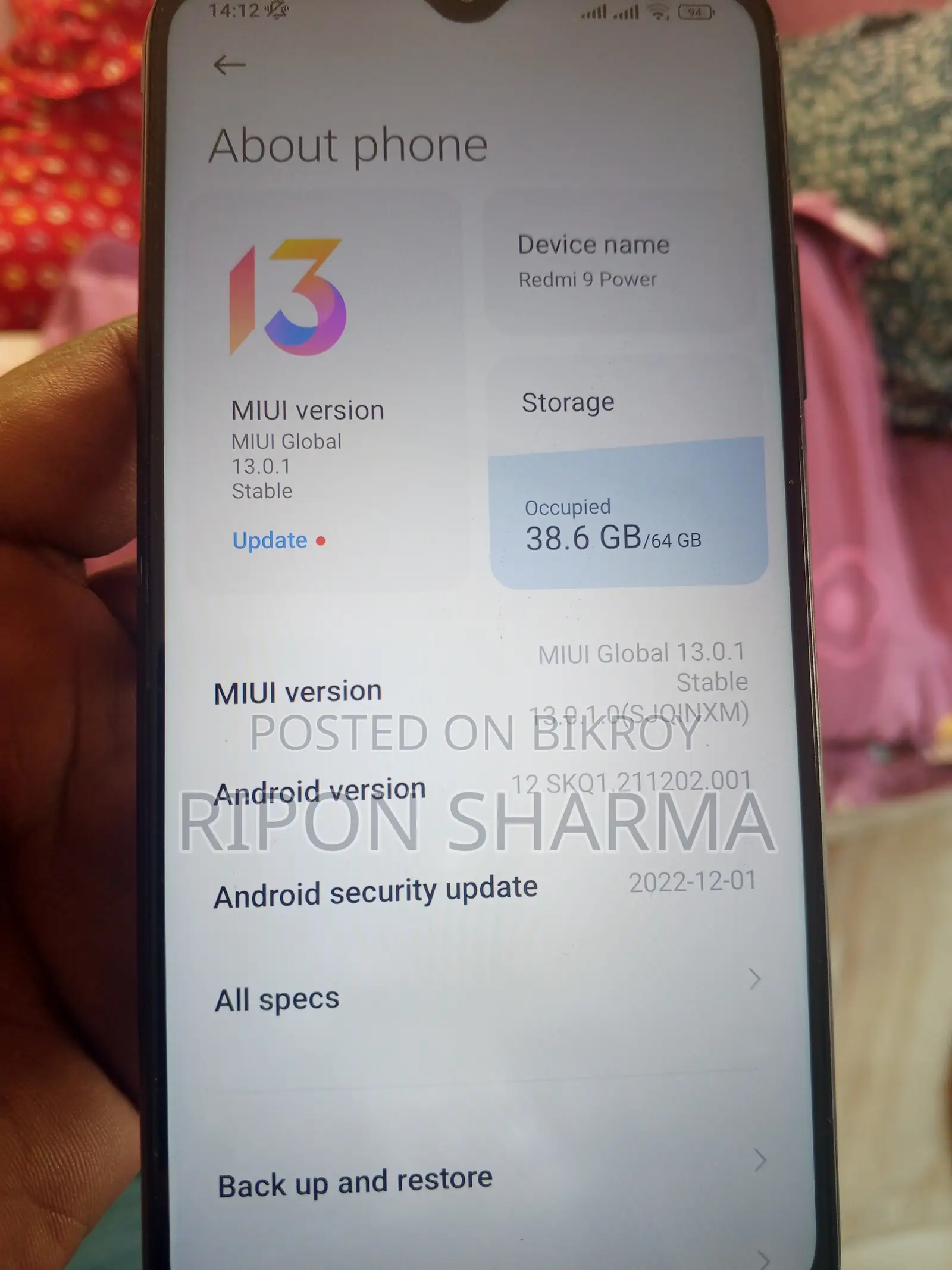 Realme 64 GB Black