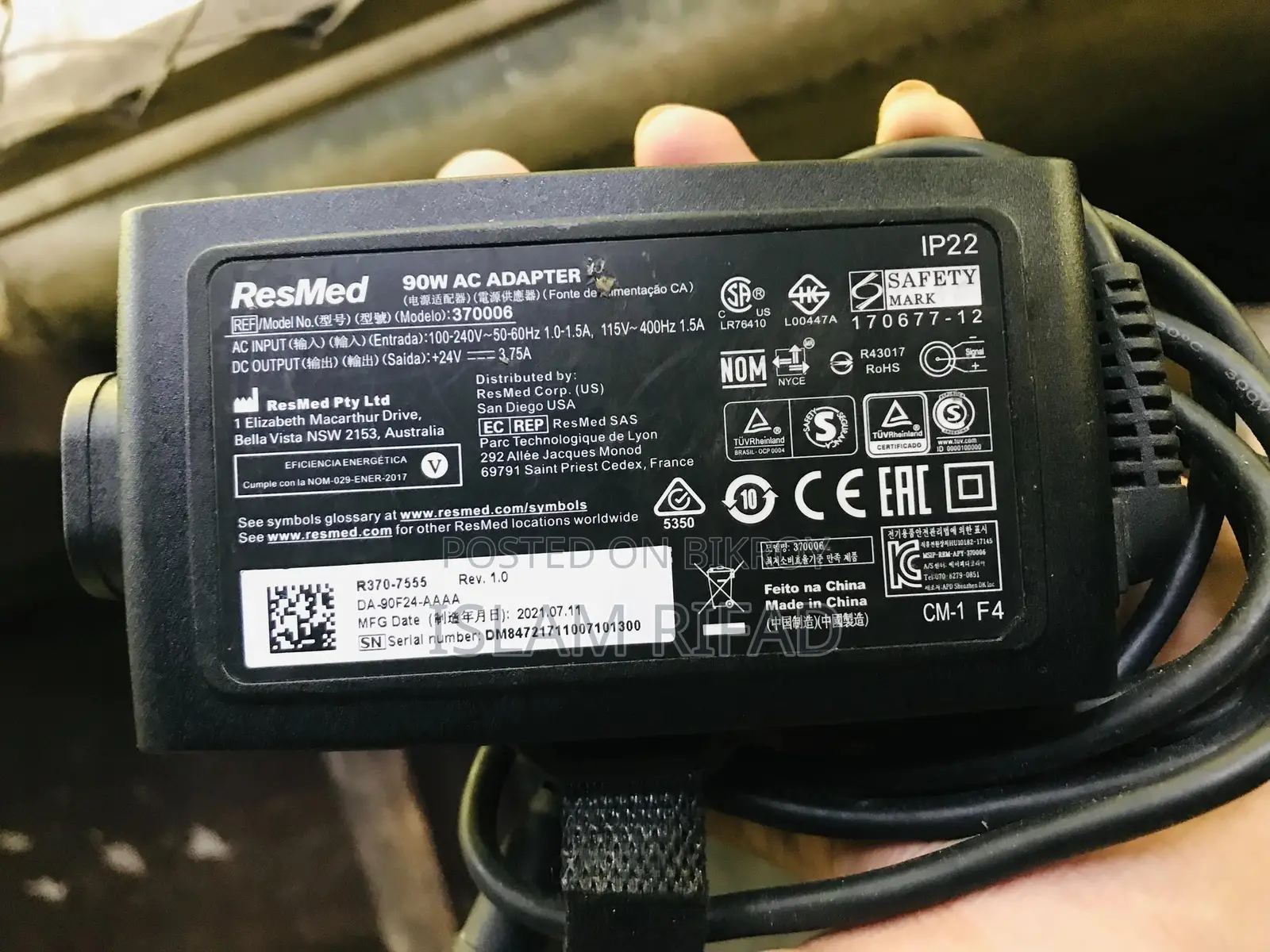 ResMed 90W AC Adapter