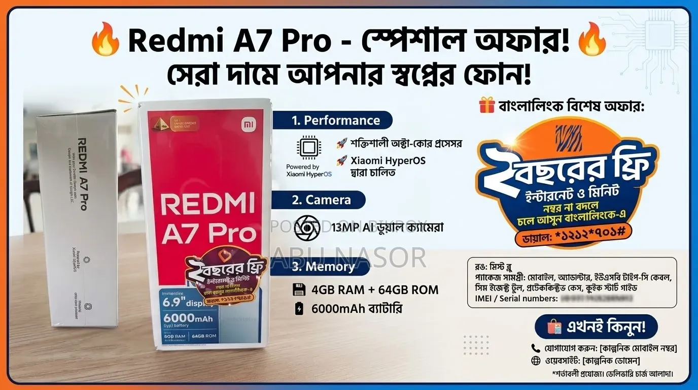 New Xiaomi Redmi A7 Pro 64 GB Red