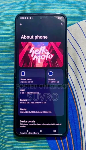 New Motorola Razr 60 256 GB White