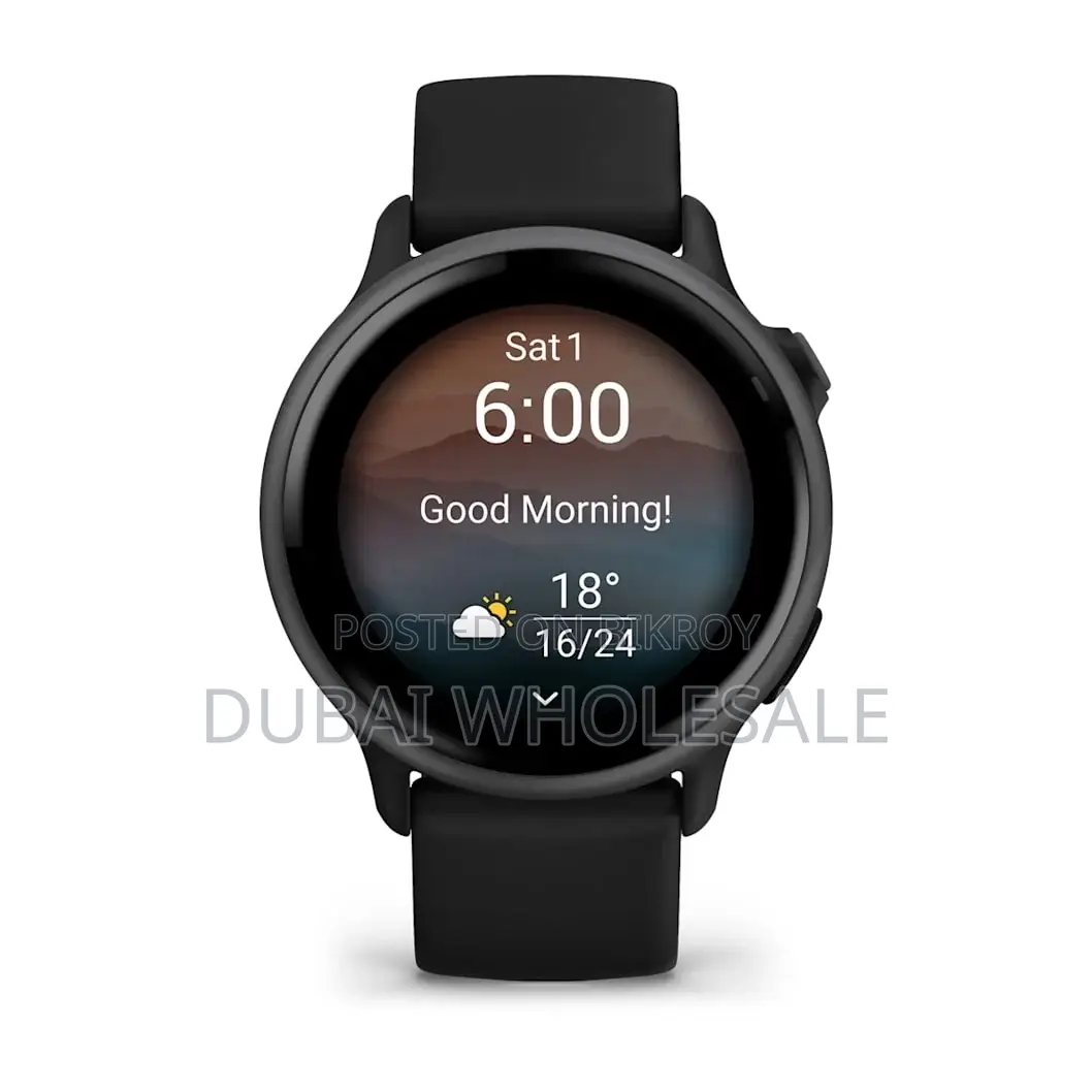 Garmin Vivoactive 6 ব্ল্যাক উইথ ব্ল্যাক সিলিকন ব্যান্ড (শুধুমাত্র প্রি-অর্ডার)