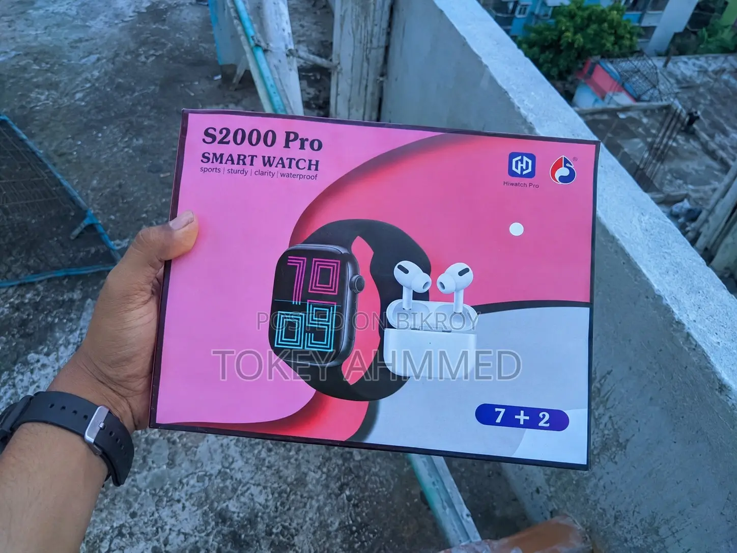 স্মার্ট ওয়াচ + ব্লুটুথ ইয়ারবাড