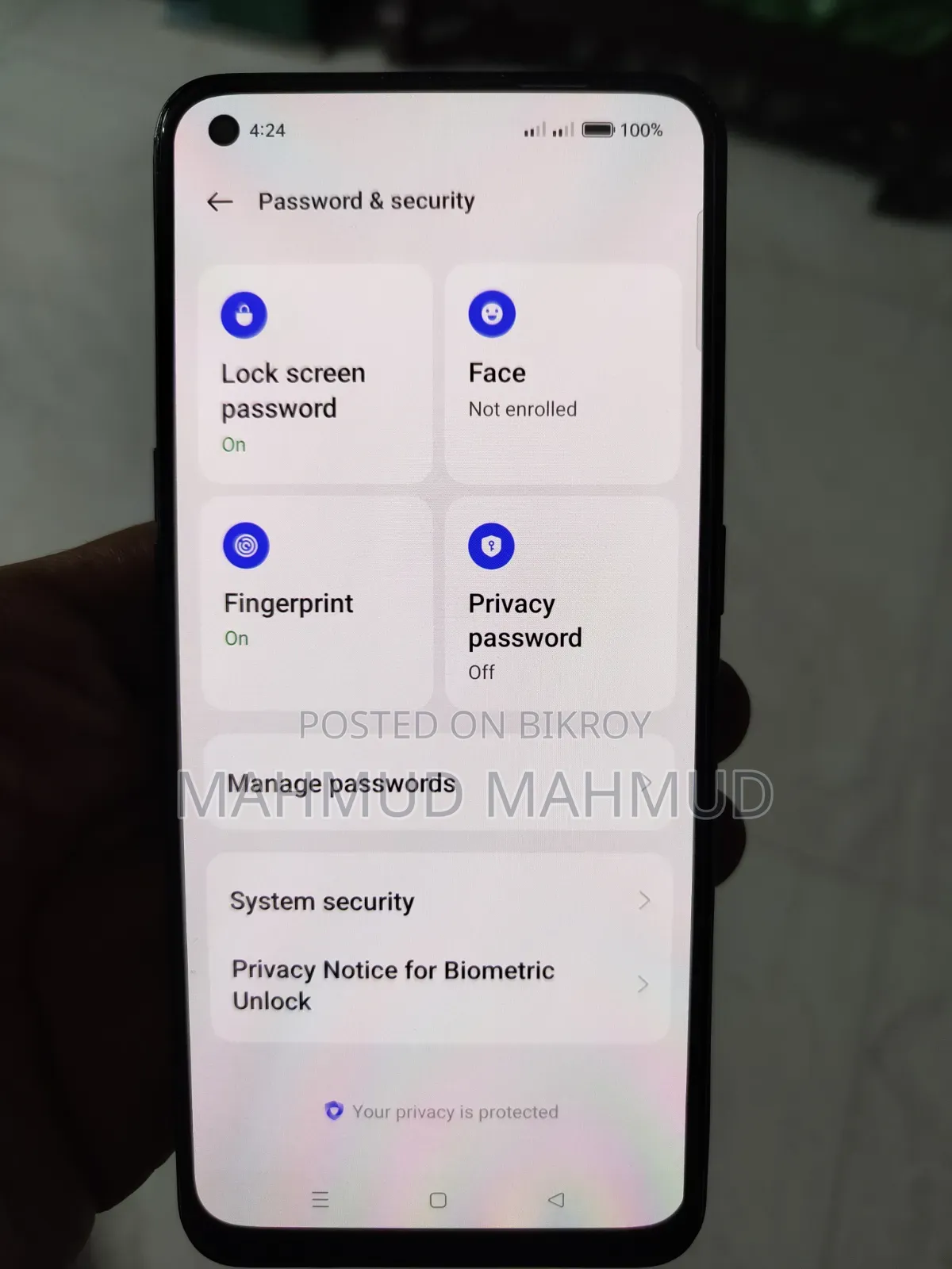 Oppo A94 ১২৮ জিবি কালো