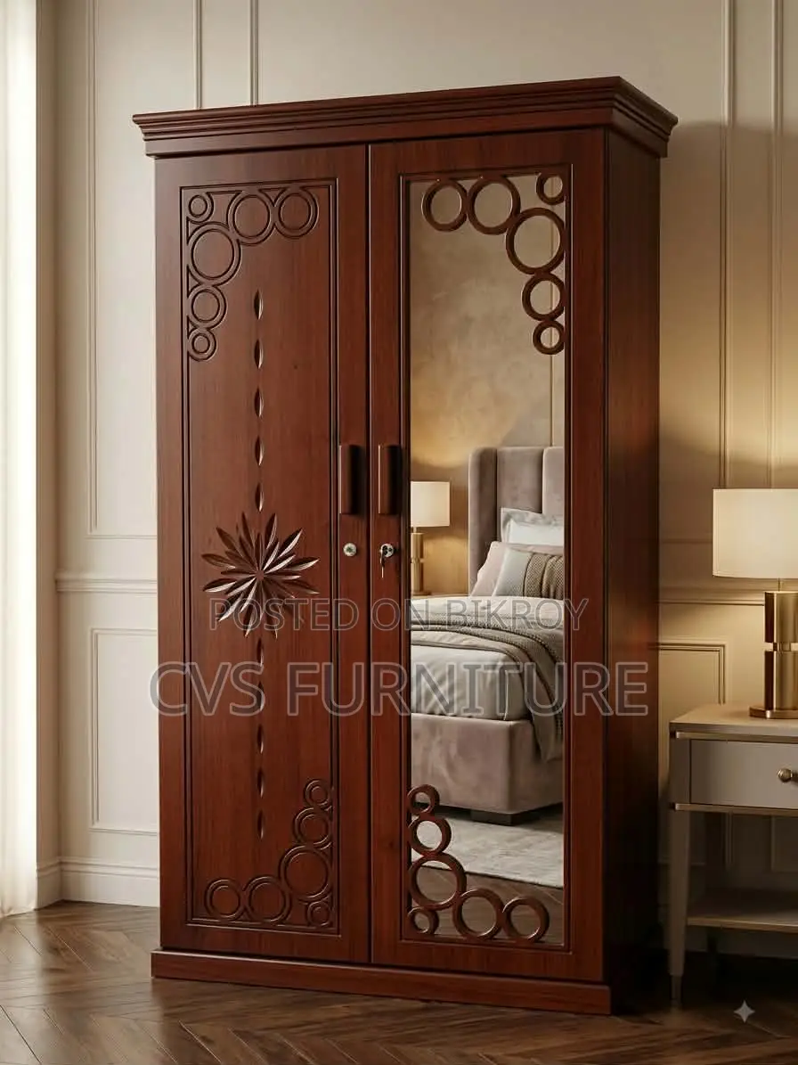 Product Id = সুন্দর রঙের ল্যাকার পলিশ করা ২ পাল্লার আলমিরা CVS-ALM-10