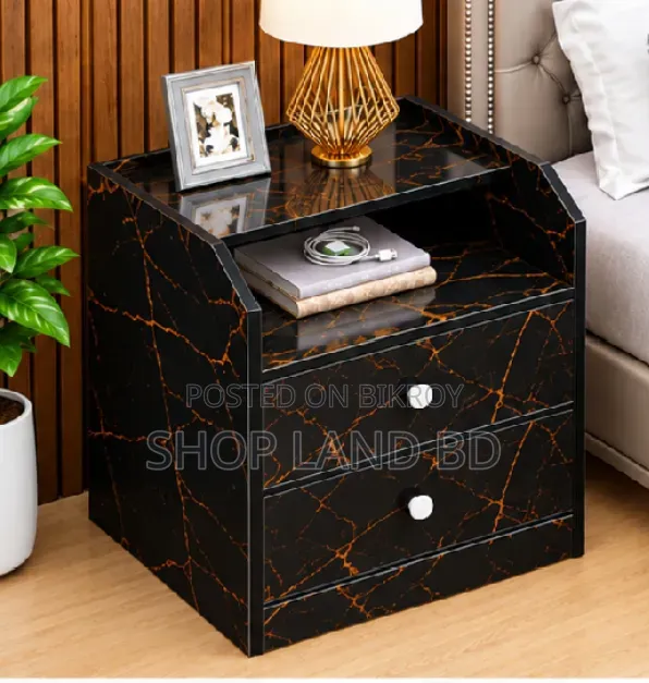Premium Bedside Table / Side Table with 2 Drawers – 4 Colors | Bedroom