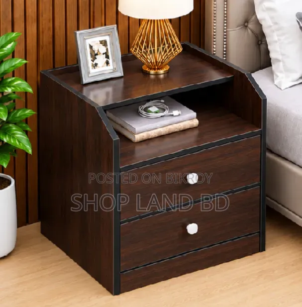 Premium Bedside Table / Side Table with 2 Drawers – 4 Colors | Bedroom