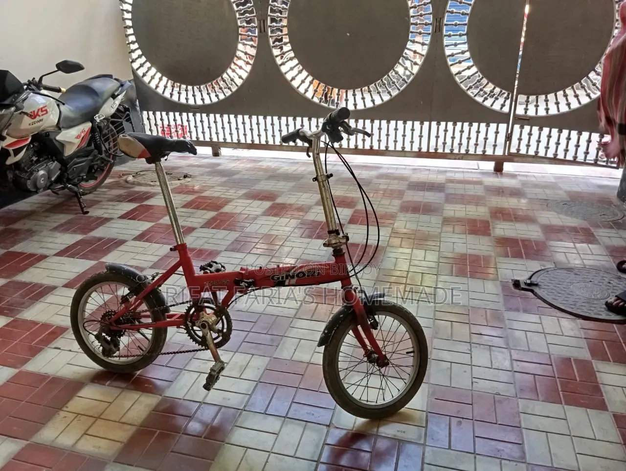 A kids mini cycle is for sale.