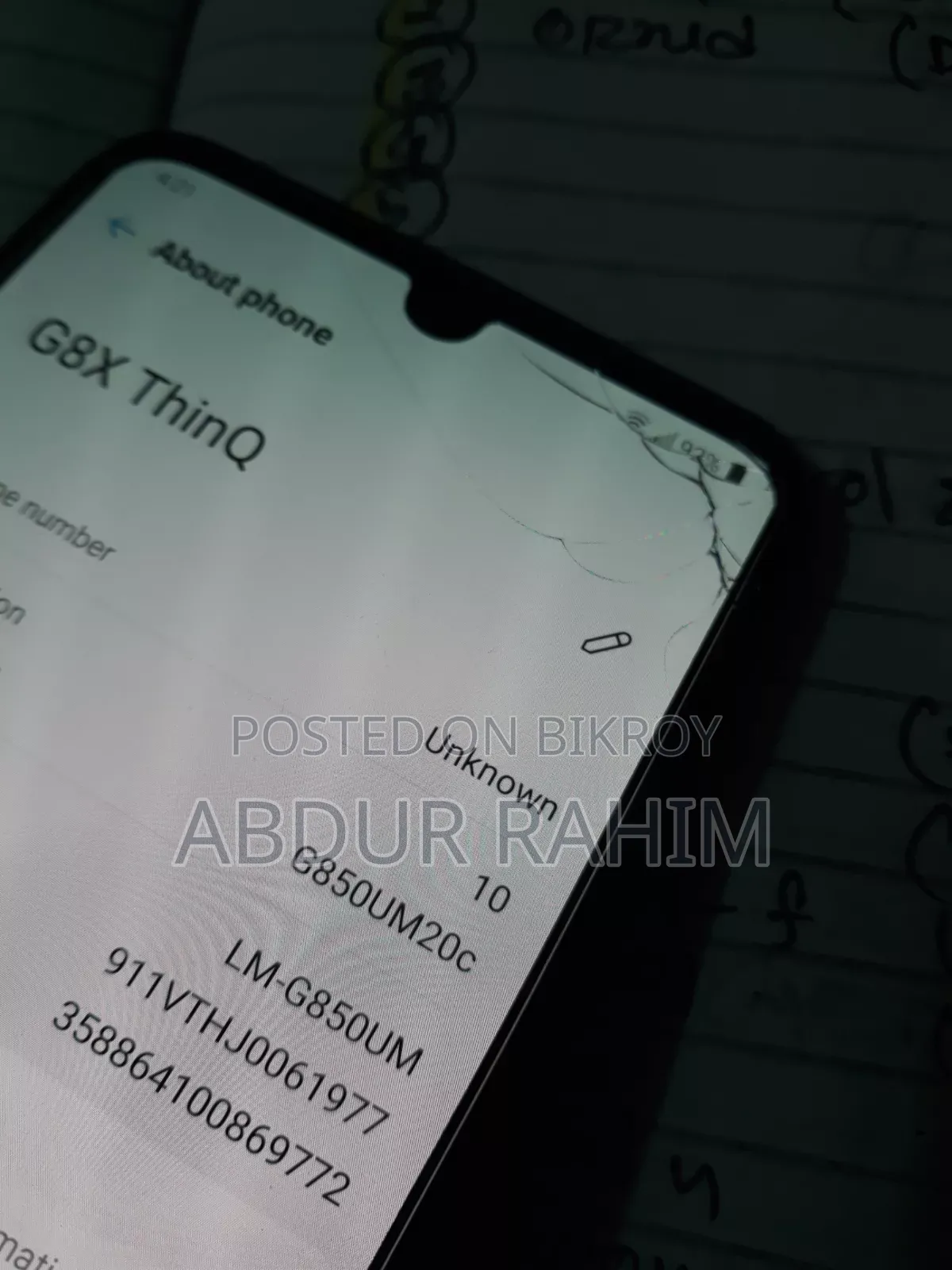 LG G8X ThinQ 128 GB Blue