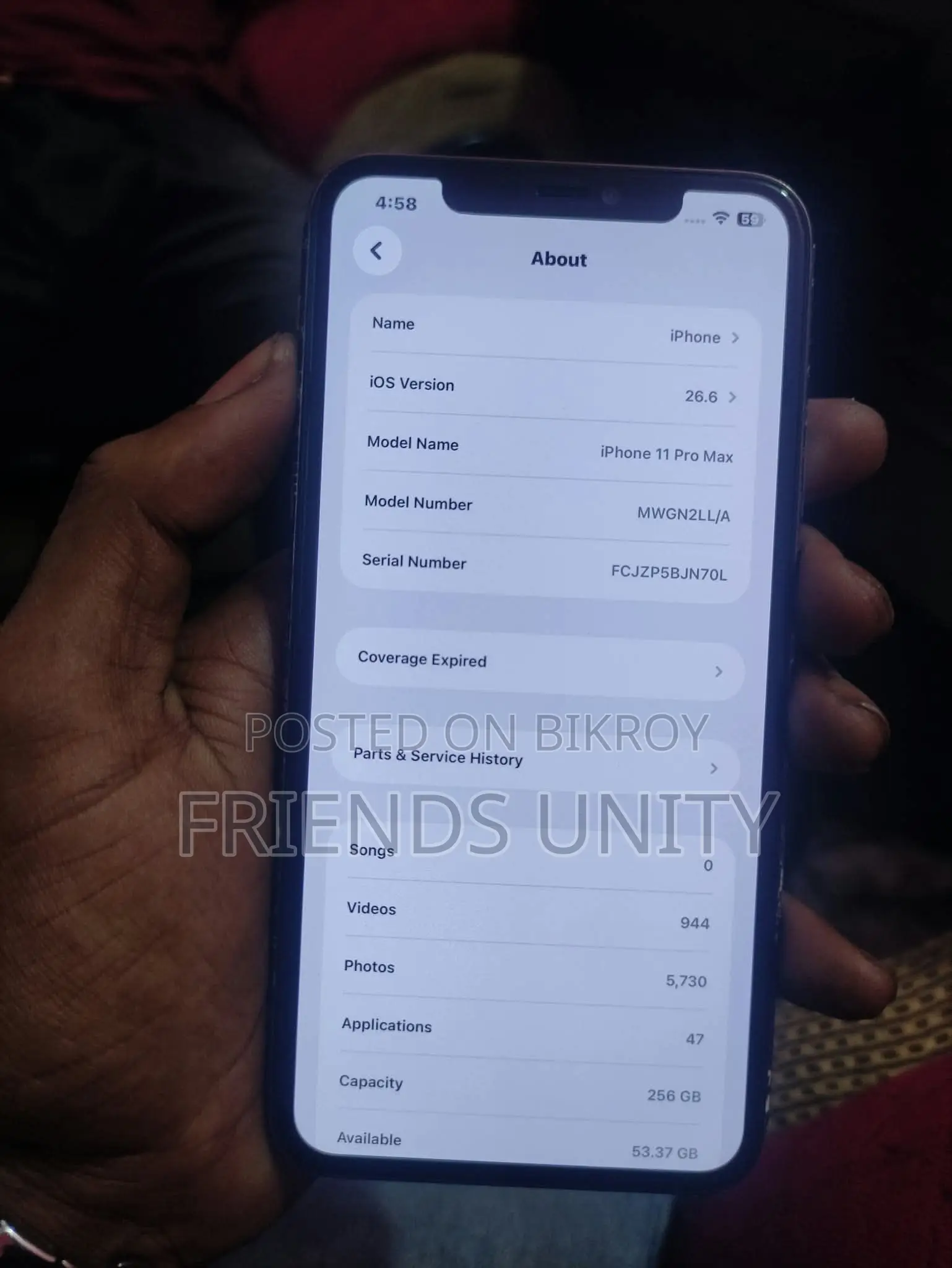 Apple iPhone 11 Pro Max 256 GB Rose Gold