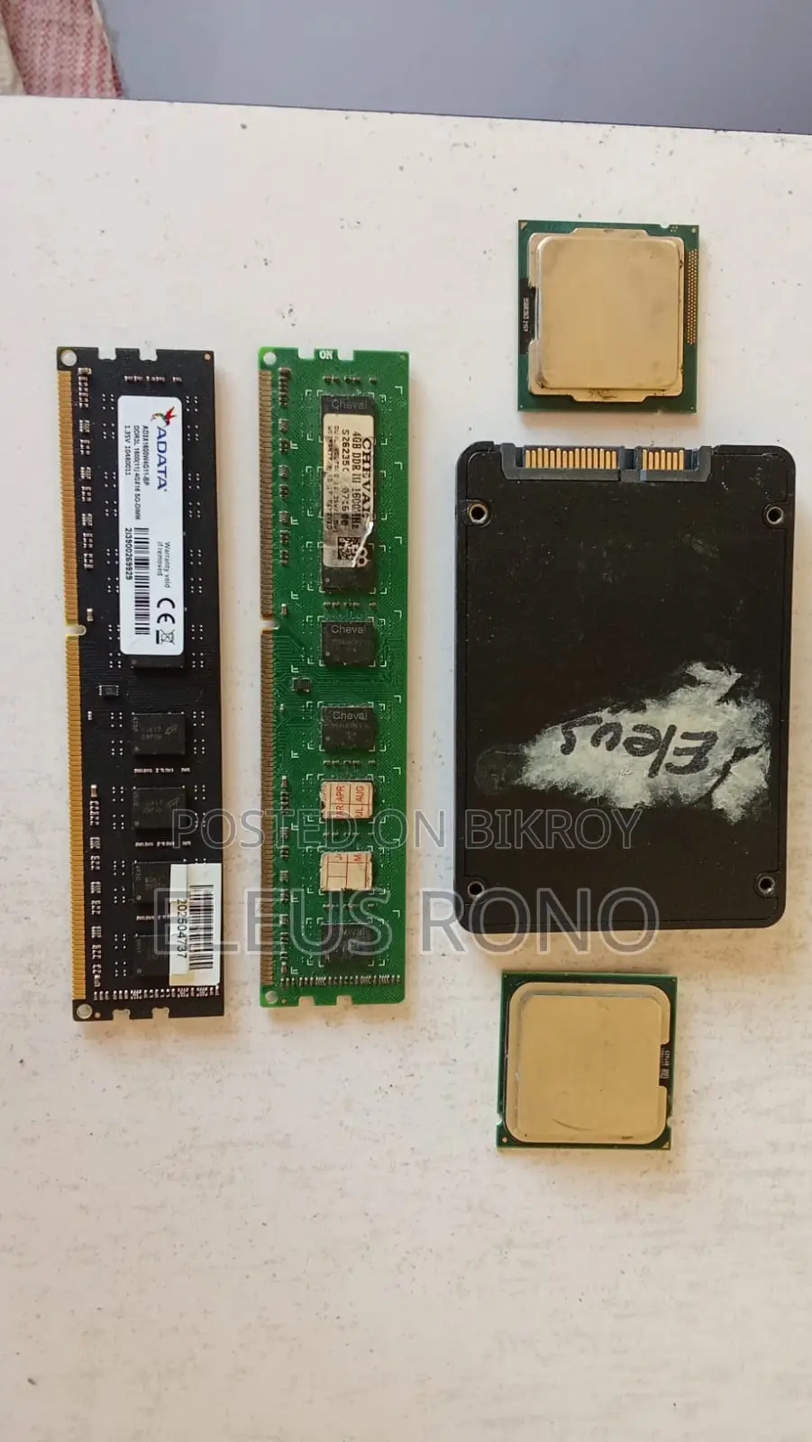 RAM and SSD and Processor