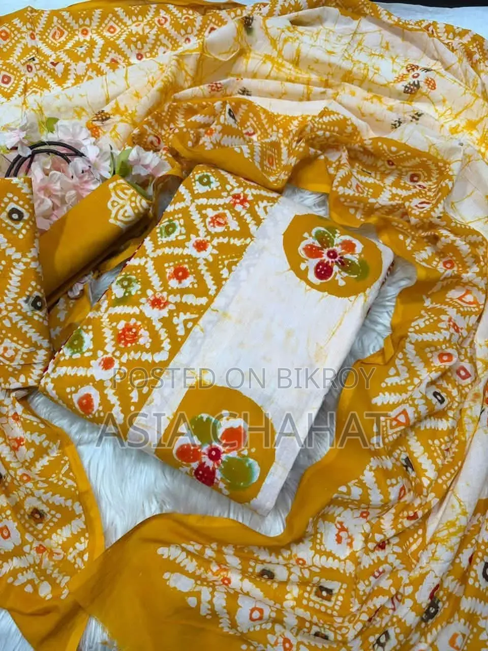 Wax Block Batik Three Piece!
