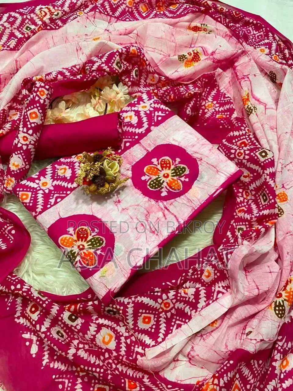 Wax Block Batik Three Piece!