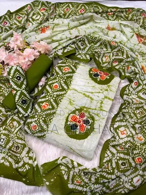 Wax Block Batik Three Piece!