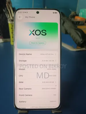 ইনফিনিক্স হট ৬০ প্রো+ ২৫৬ জিবি সিলভার