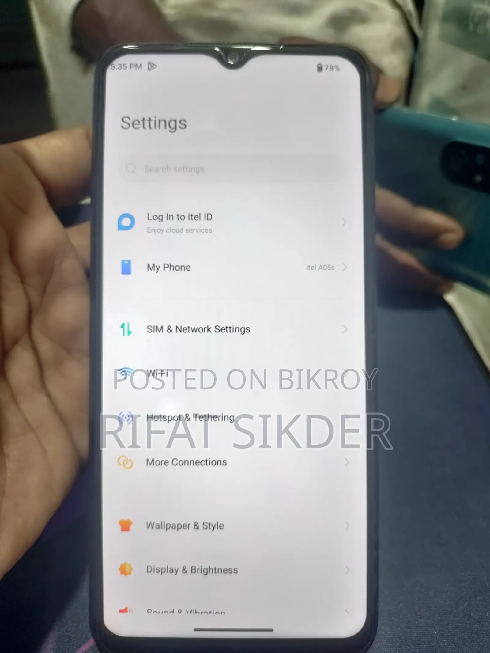 Itel A05s 32 GB Blue