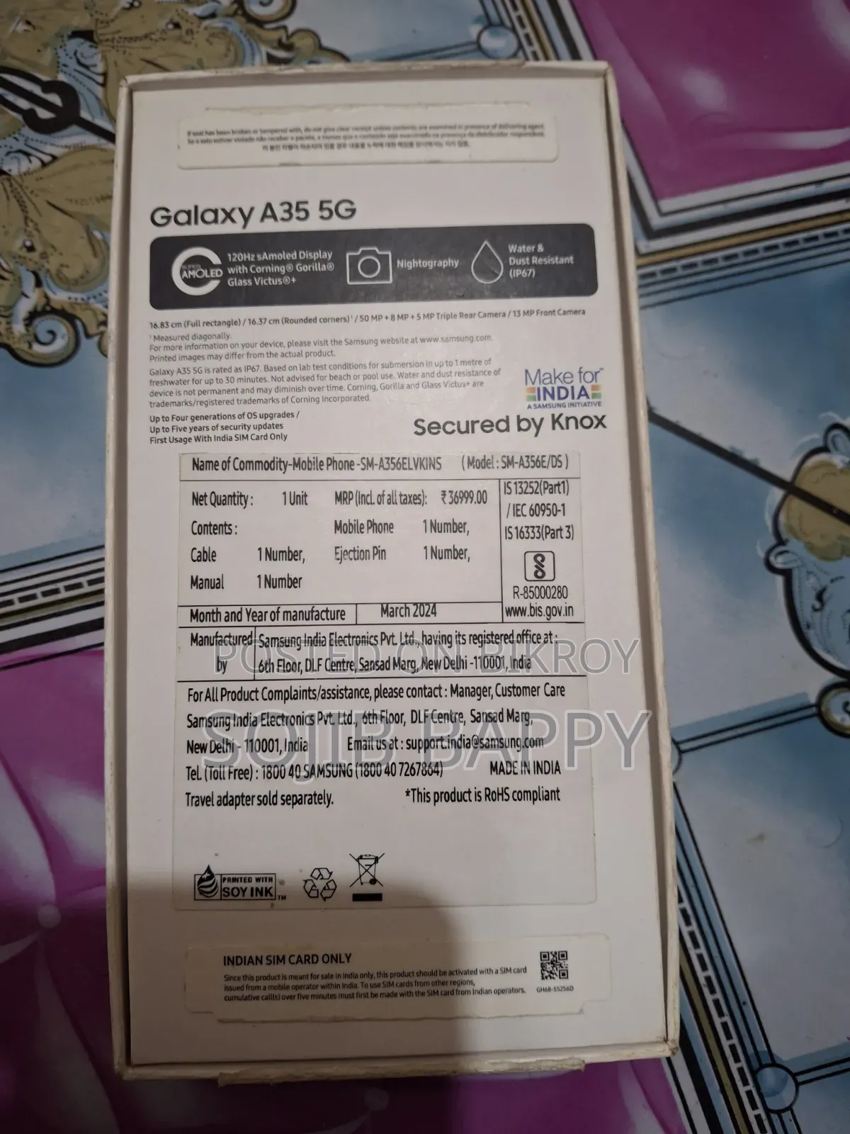Samsung Galaxy A35 256 GB Pink