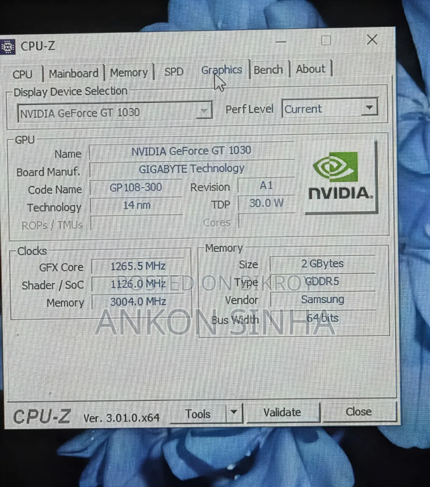 Gigabyte GeForce GT 1030