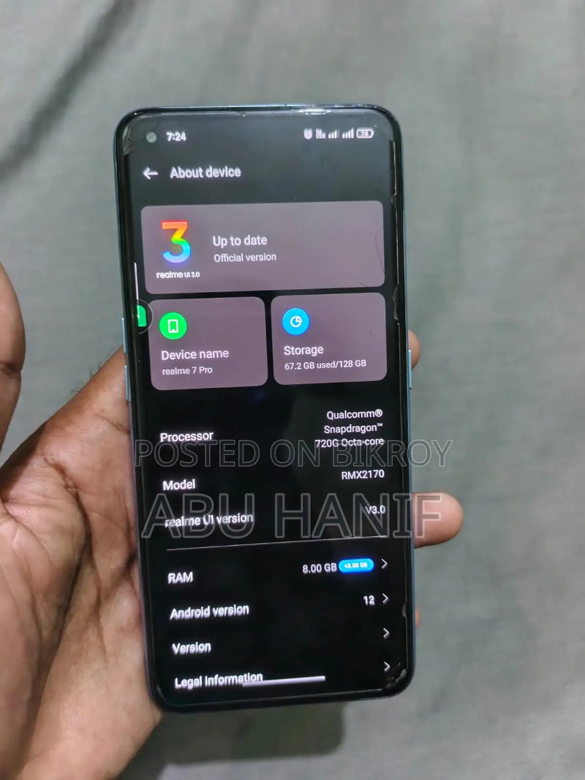 Realme 7 Pro 128 GB Blue
