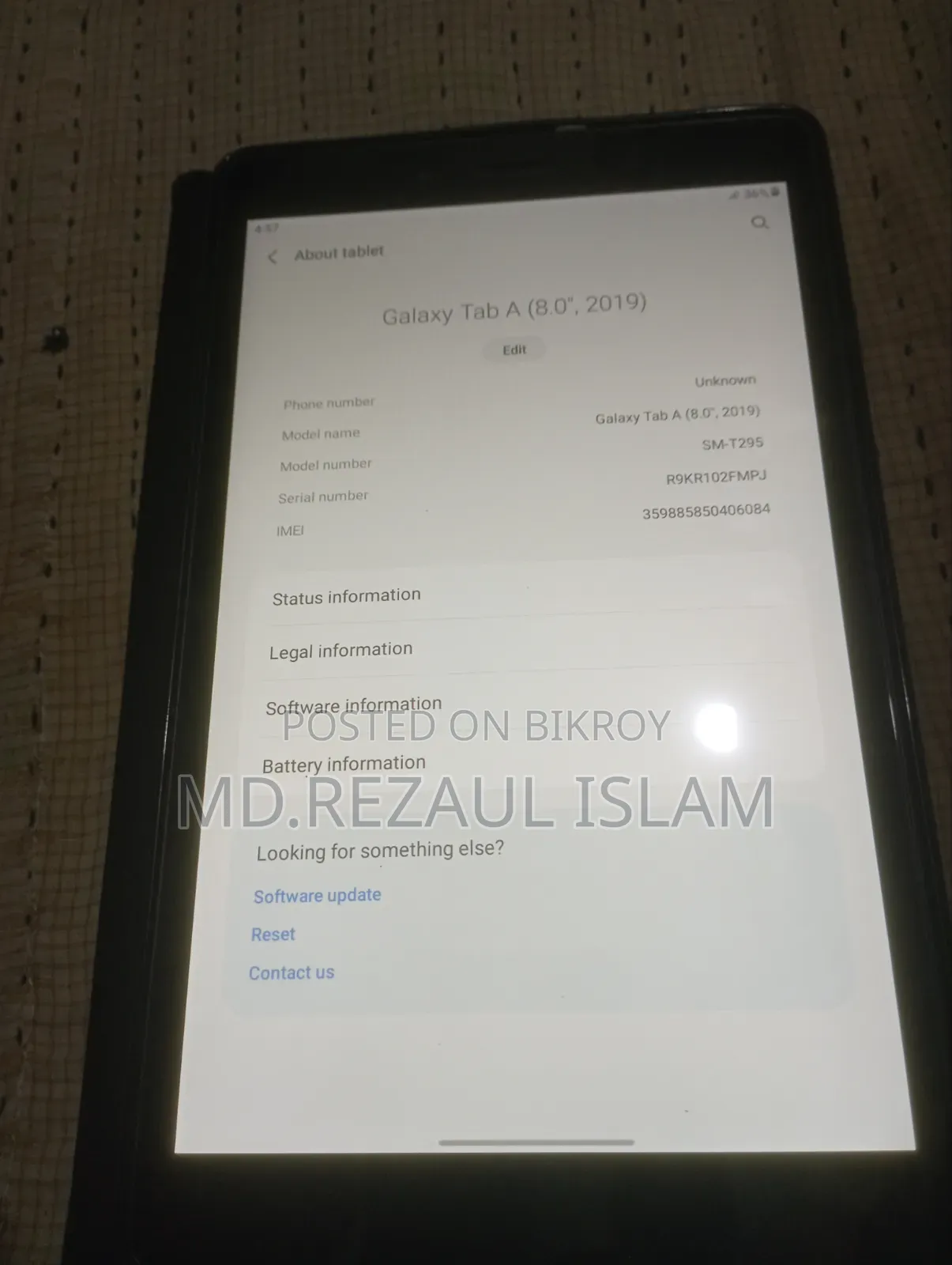 Samsung Galaxy Tab A 8.0 (2019) 32 GB Black