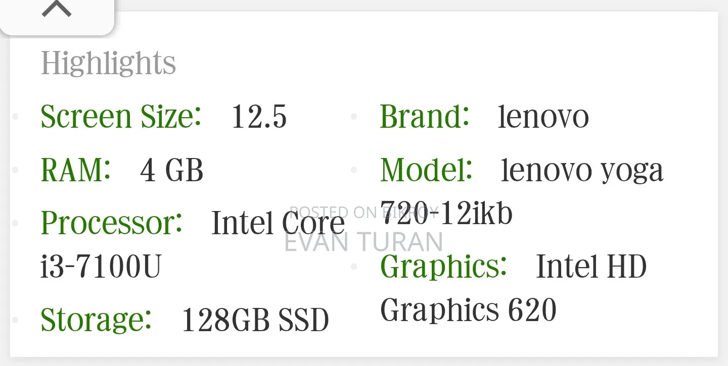 Laptop Lenovo Yoga 730 4GB Intel Core i3 SSD 128GB