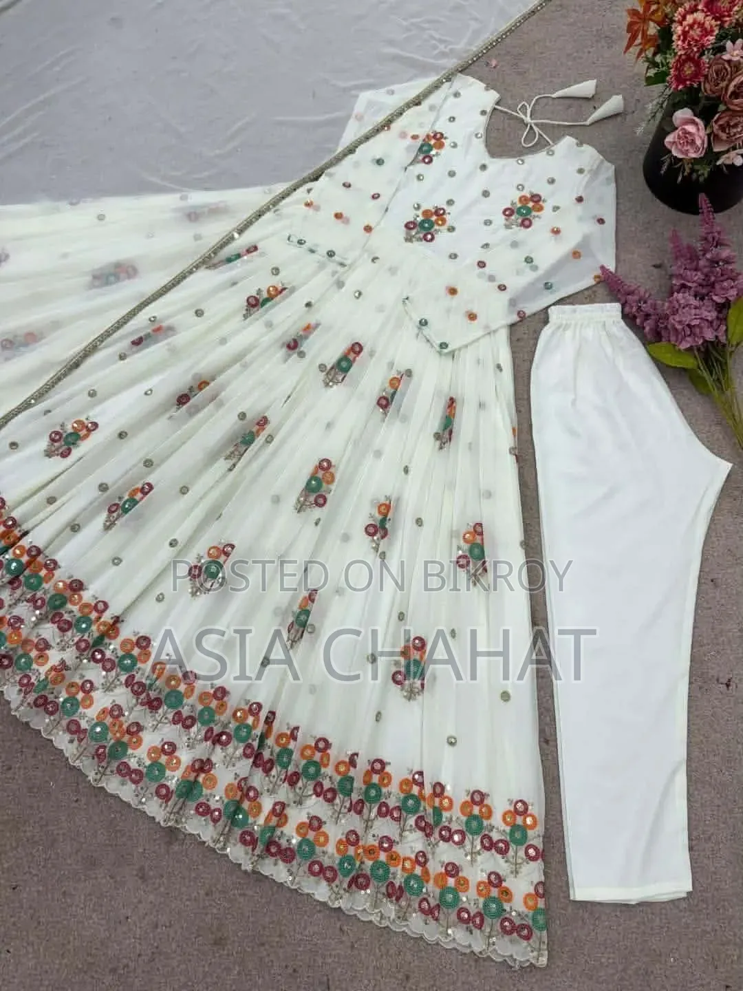 জর্জেট এর গ্রাউন থ্রি-পিস কালেকশন!!