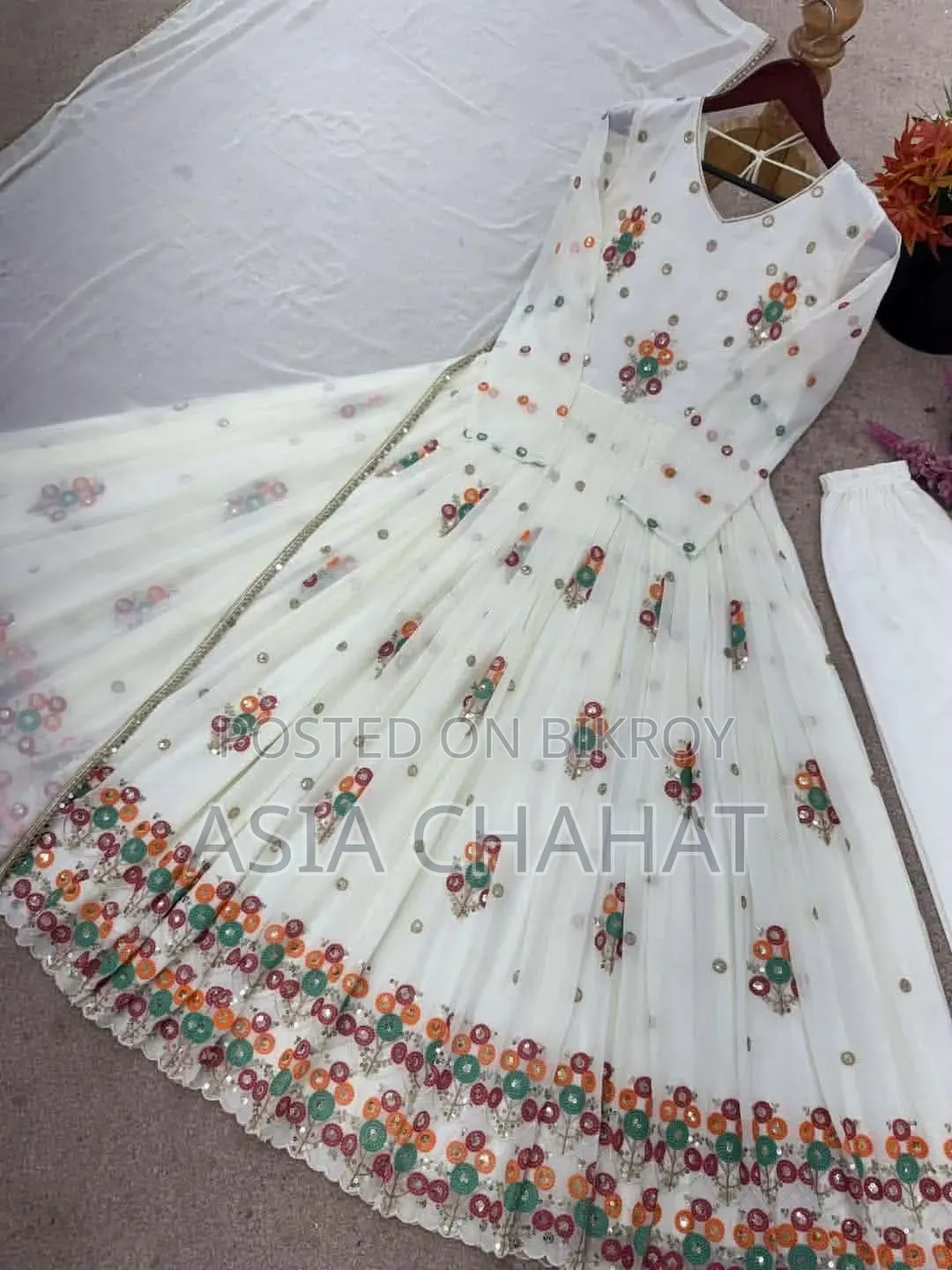 জর্জেট এর গ্রাউন থ্রি-পিস কালেকশন!!