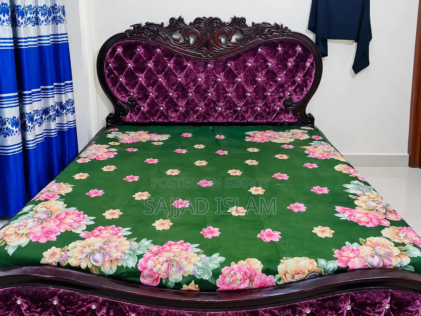 Medium Size Malaysian Board Bed with Drawers