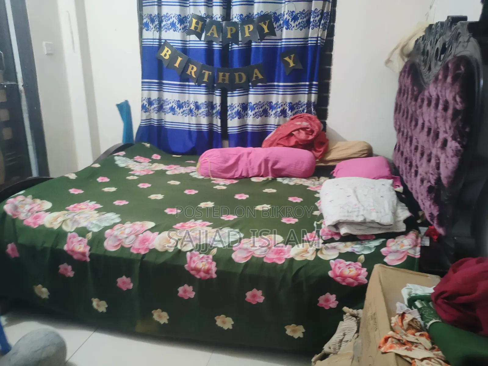 Medium Size Malaysian Board Bed with Drawers
