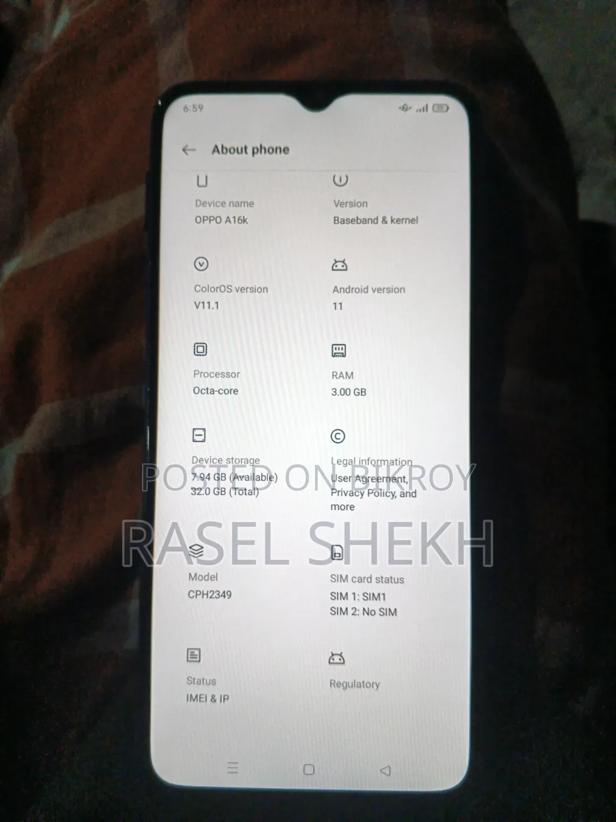 Oppo A16K 32 GB Blue