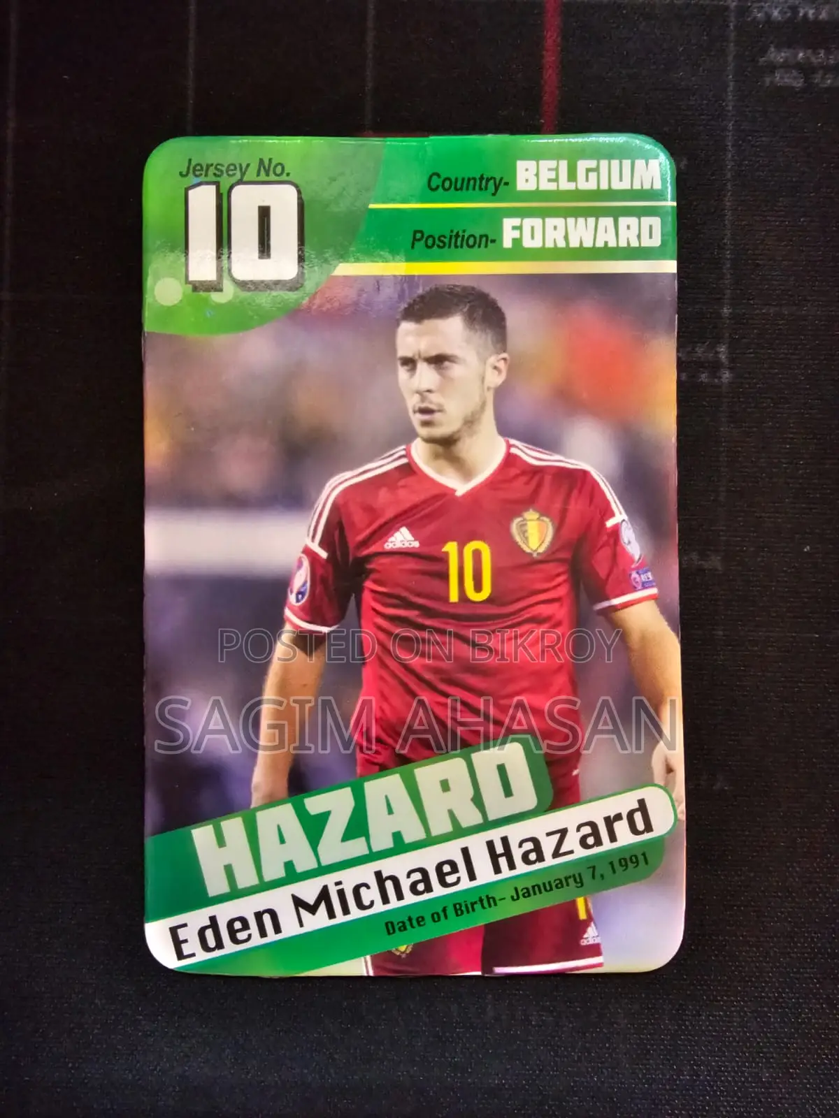 PRAN FIFA 2018 Card - Eden Hazard (Belgium #10)