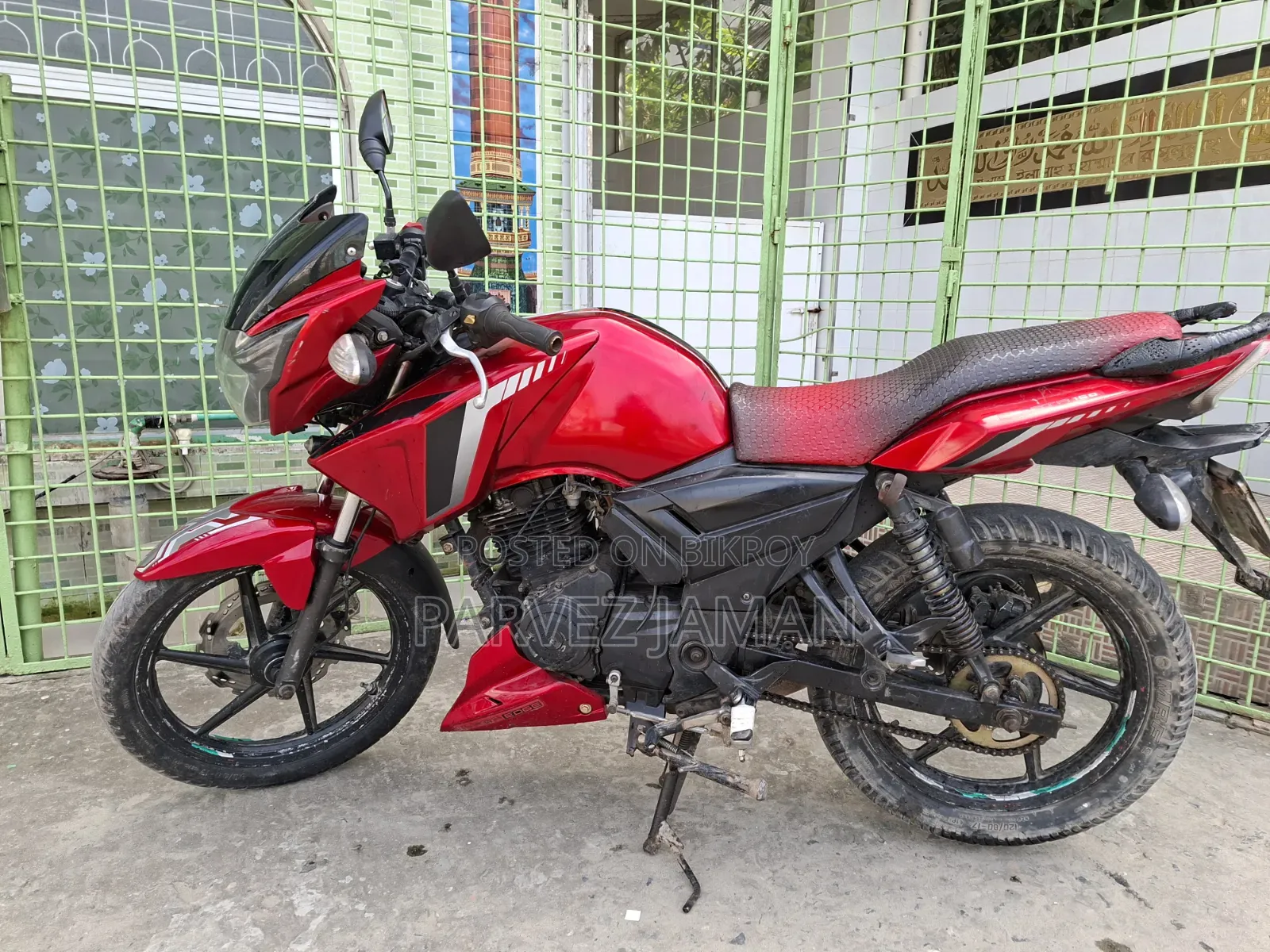 টিভিএস অ্যাপাচি আরটিআর ১৬০ টুভি ২০১৬ লাল