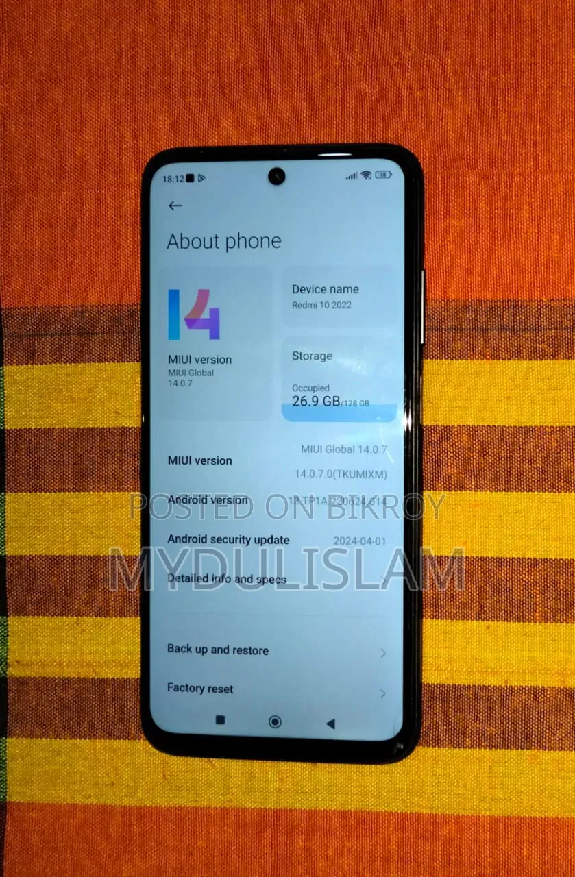 Xiaomi Redmi 10 128 GB Black