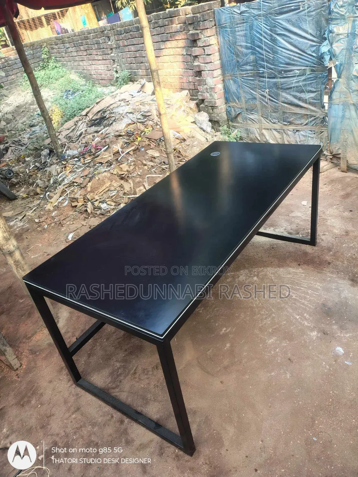 Black Designer Computer Table / Office Desk – 72 Inch