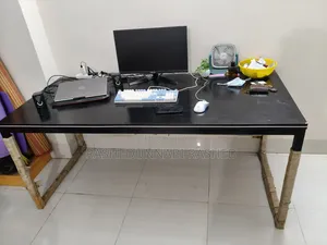 Black Designer Computer Table / Office Desk – 72 Inch