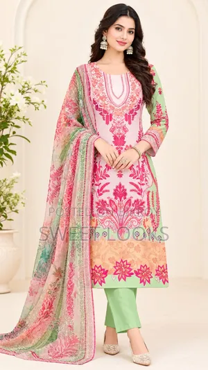 Jad Premium Swiss Lawn Pure Dress
