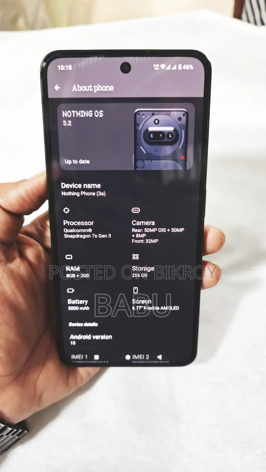 Nothing Phone 3a 256 GB Black
