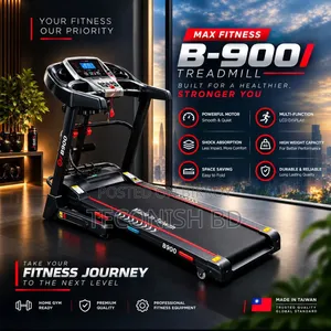 MAX FITNESS B-900 Premium Motorized Treadmill