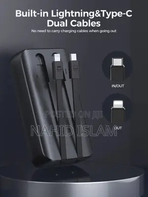 Joyroom JR-PBC07 30W Mini 20000mah Power Bank With Dual Cabl