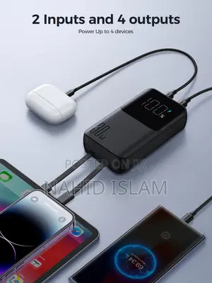 Joyroom JR-PBC07 30W Mini 20000mah Power Bank With Dual Cabl