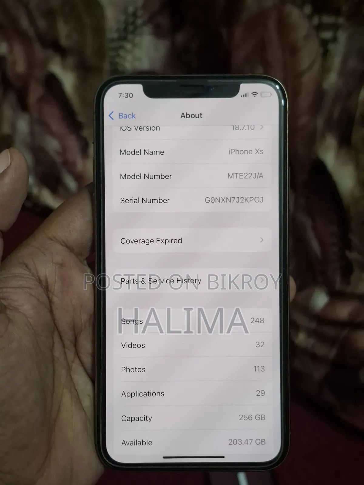Apple iPhone XS 256 GB Rose Gold