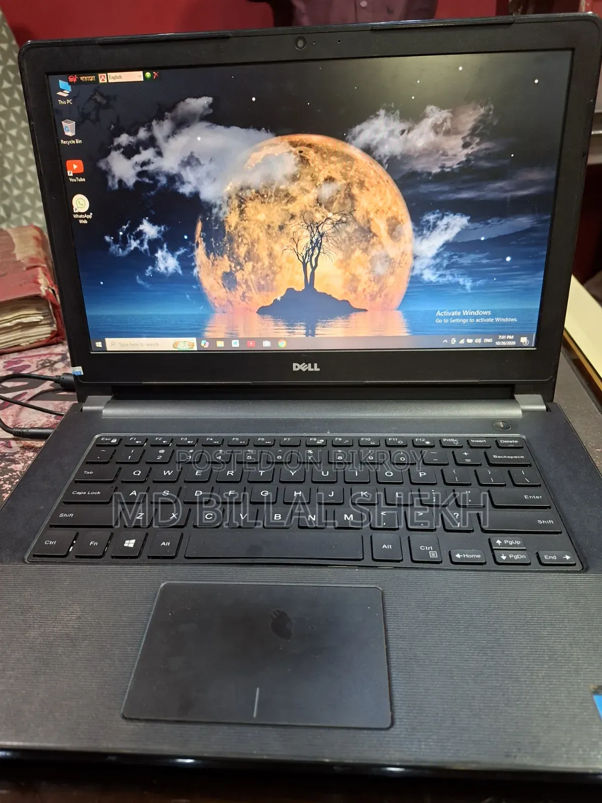 Laptop Dell Inspiron 15 3000 16GB Intel Core i3 SSD 256GB