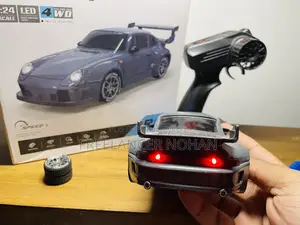 Porsche 993 911 RWB 4WD RC Drift Car With Tires & Traffic Cones