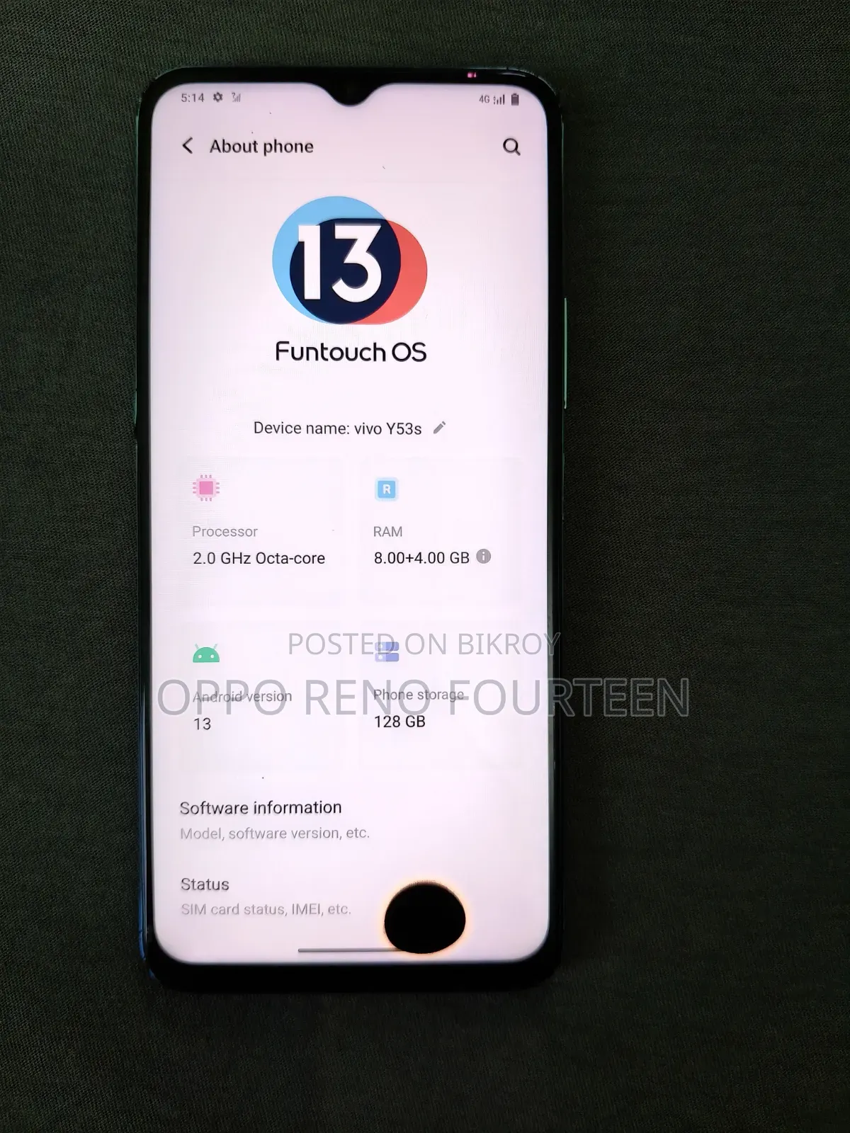 Vivo Y53s 128 GB