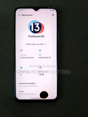 Vivo Y53s 128 GB