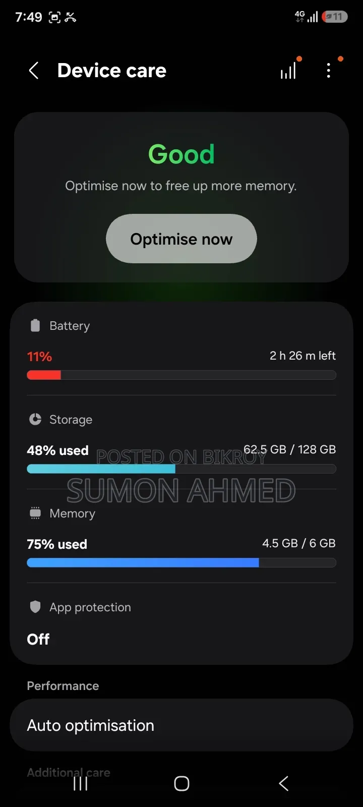 Samsung Galaxy A07 128 GB