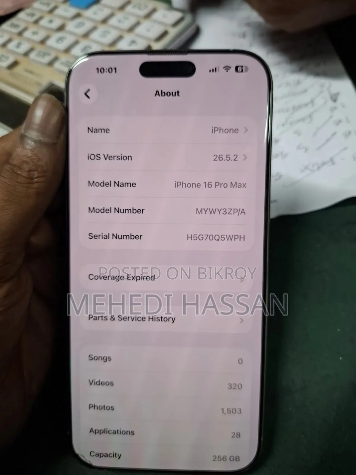 Apple iPhone 16 Pro Max 256 GB Silver