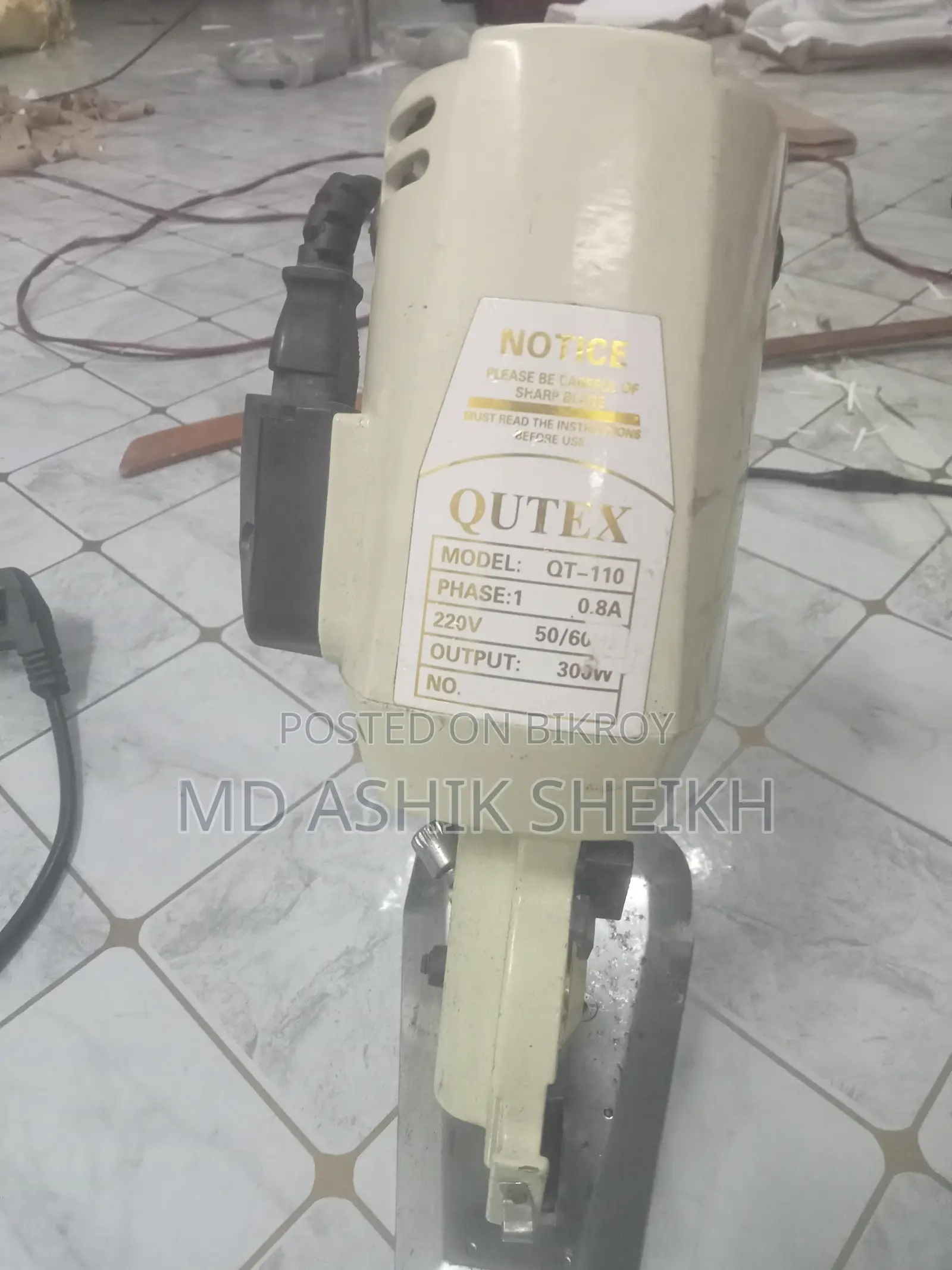 Qutex Garments Mini Cutting Machine